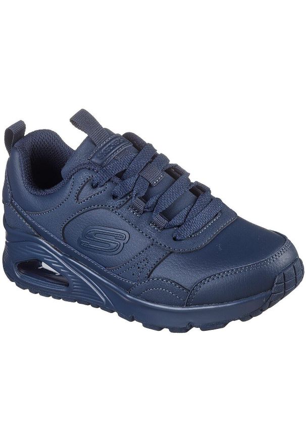 skechers - Adidasy Skechers Uno Gen1-class Edge, Mężczyźni. Kolor: niebieski. Materiał: syntetyk, materiał. Sport: fitness