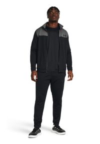 Komplet dresowy męski Under Armour UA Emea Tracksuit Novelty - czarny. Kolor: czarny. Materiał: dresówka. Wzór: gładki #1