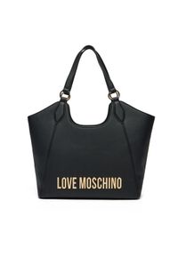 Love Moschino - LOVE MOSCHINO Torebka JC4165PP1MKD0000 Czarny. Kolor: czarny. Materiał: skórzane