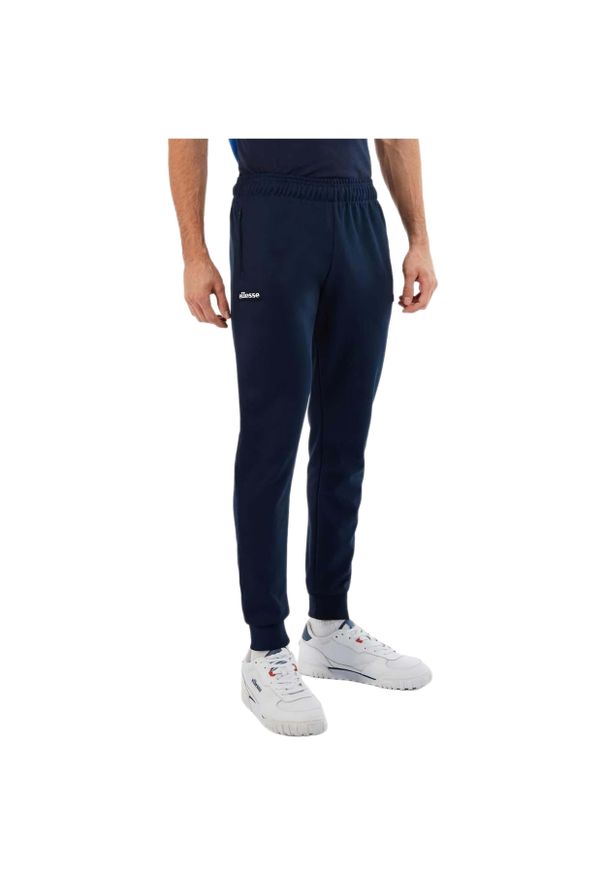 Spodnie męskie Ellesse Bertoni Track. Kolor: niebieski. Materiał: dresówka