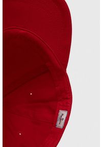 Pepe Jeans czapka z daszkiem bawełniana Wally kolor czerwony z aplikacją. Kolor: czerwony. Materiał: bawełna. Wzór: aplikacja #3