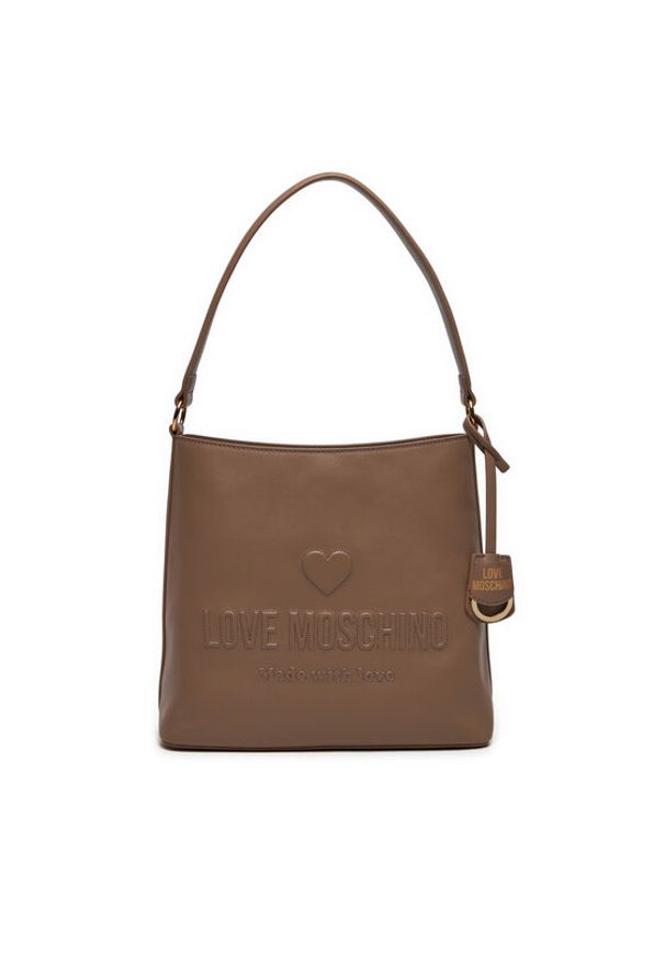 Love Moschino - LOVE MOSCHINO Torebka JC4115PP1LL1020A Beżowy. Kolor: beżowy. Materiał: skórzane