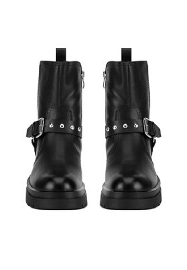 DeeZee Botki HY60188-2 Czarny. Kolor: czarny. Materiał: materiał