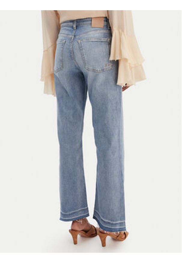 BOSS Jeansy Soft Kick 50552430 Niebieski Flare Fit. Kolor: niebieski