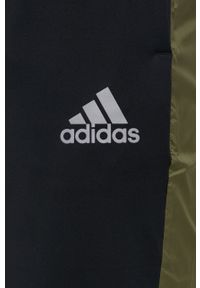 adidas Performance Spodnie H13237 męskie kolor czarny z aplikacją. Kolor: czarny. Materiał: materiał, dzianina. Wzór: aplikacja #4