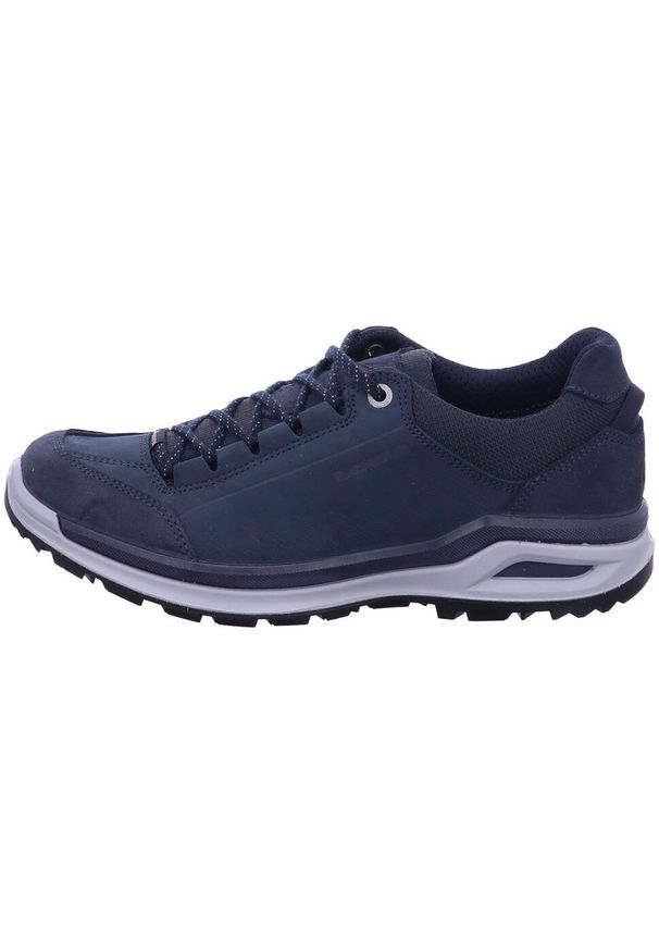 Buty trekkingowe damskie Lowa Ascona Lo Gtx. Kolor: niebieski, wielokolorowy. Materiał: skóra, materiał. Szerokość cholewki: normalna
