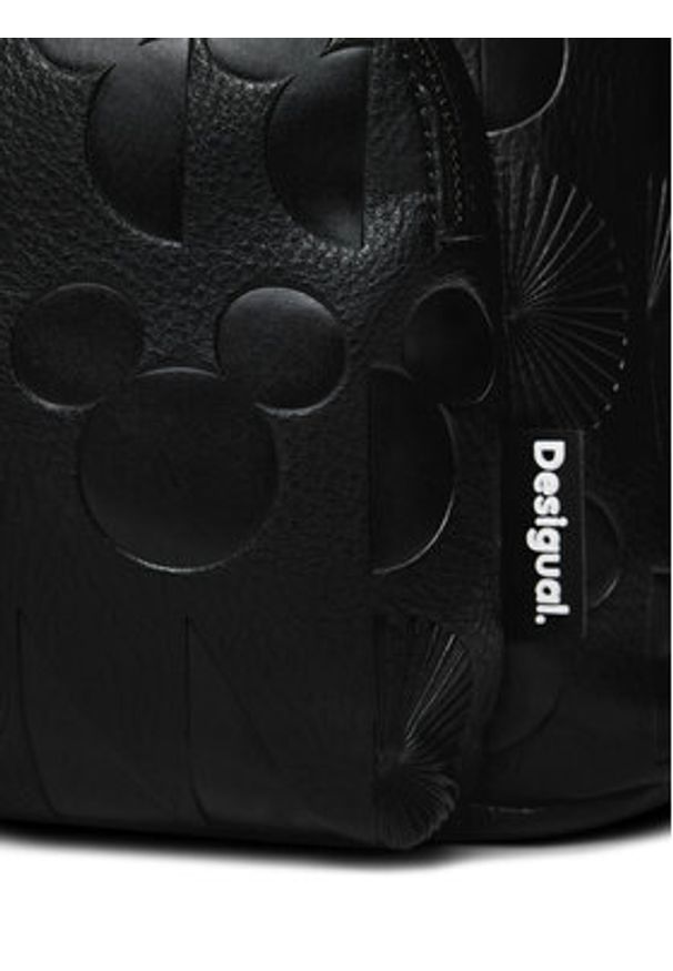 Desigual Plecak All Mickey Krapina 24WAKP01 Czarny. Kolor: czarny. Materiał: skóra