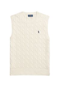 Polo Ralph Lauren Sweter 710979113003 Écru Regular Fit. Typ kołnierza: polo. Materiał: bawełna #10