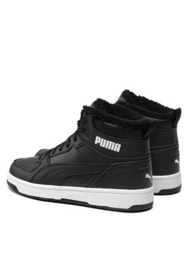 Puma Sneakersy Rebound Joy Fur Jr 375477 01 Czarny. Kolor: czarny. Materiał: skóra