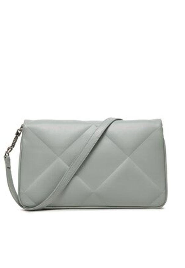 Calvin Klein Torebka Quilt K60K611759 Szary. Kolor: szary. Materiał: skórzane