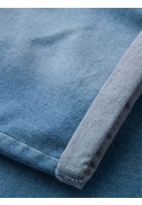 Ombre Clothing - Jeansowe szorty męskie z podwiniętą nogawką - niebieskie V2. Kolor: niebieski. Materiał: jeans. Wzór: aplikacja. Sezon: lato. Styl: klasyczny #5