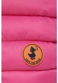Save The Duck bezrękawnik damski kolor różowy zimowy. Kolor: różowy. Materiał: poliester, puch. Długość rękawa: bez rękawów. Sezon: zima #7