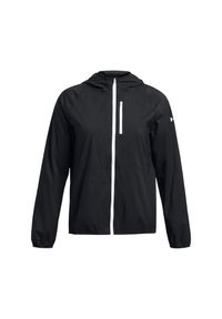 Damska kurtka wodoodporna Under Armour Phantom Launch. Typ kołnierza: kaptur. Kolor: czarny, wielokolorowy, biały. Sport: bieganie #1