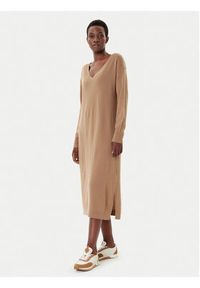 Weekend Max Mara Sukienka dzianinowa Zenith 2525326012 Beżowy Regular Fit. Kolor: beżowy. Materiał: wełna #3
