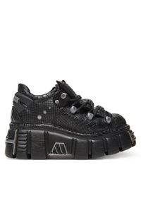 Sneakersy NEW ROCK. Kolor: czarny