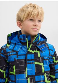 bonprix - Wodoodporna kurtka funkcyjna z odblaskowymi detalami. Typ kołnierza: kaptur. Kolor: czarny. Sezon: zima #3