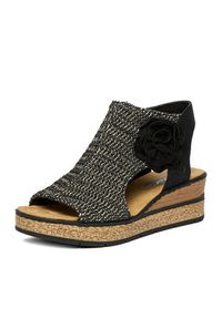 Rieker Sandały CEO-63791-01 Czarny. Kolor: czarny. Materiał: materiał #3