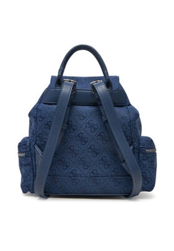 Guess Plecak V5GZ05 WH492 Granatowy. Kolor: niebieski. Materiał: materiał