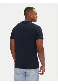 Tommy Jeans T-Shirt Signature Dna DM0DM20817 Granatowy Regular Fit. Kolor: niebieski. Materiał: bawełna