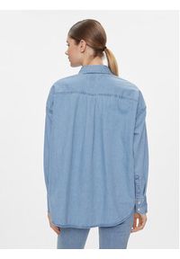Tommy Jeans Koszula jeansowa DW0DW17355 Niebieski Oversize. Kolor: niebieski. Materiał: bawełna #4