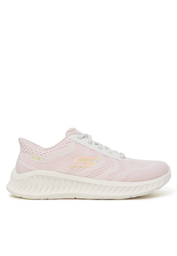 skechers - Skechers Sneakersy Go Walk Now-Khloe 125643/WPK Biały. Kolor: biały. Materiał: materiał