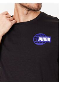Puma Koszulka techniczna Graphic 523237 Czarny Regular Fit. Kolor: czarny. Materiał: bawełna #4