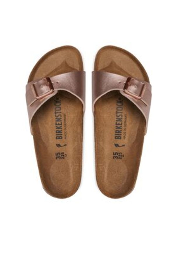 Birkenstock Klapki Madrid Bs 1023927 Różowy. Kolor: różowy. Materiał: skóra