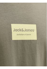 Jack & Jones T-Shirt Frank 12288092 Brązowy Relaxed Fit. Kolor: brązowy. Materiał: bawełna #8