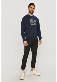 Lacoste - Bluza. Okazja: na co dzień. Kolor: niebieski. Wzór: nadruk. Styl: casual #4