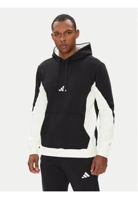 Adidas - adidas Dres Fleece Colorblock KB5264 Czarny Regular Fit. Kolor: czarny. Materiał: bawełna #4