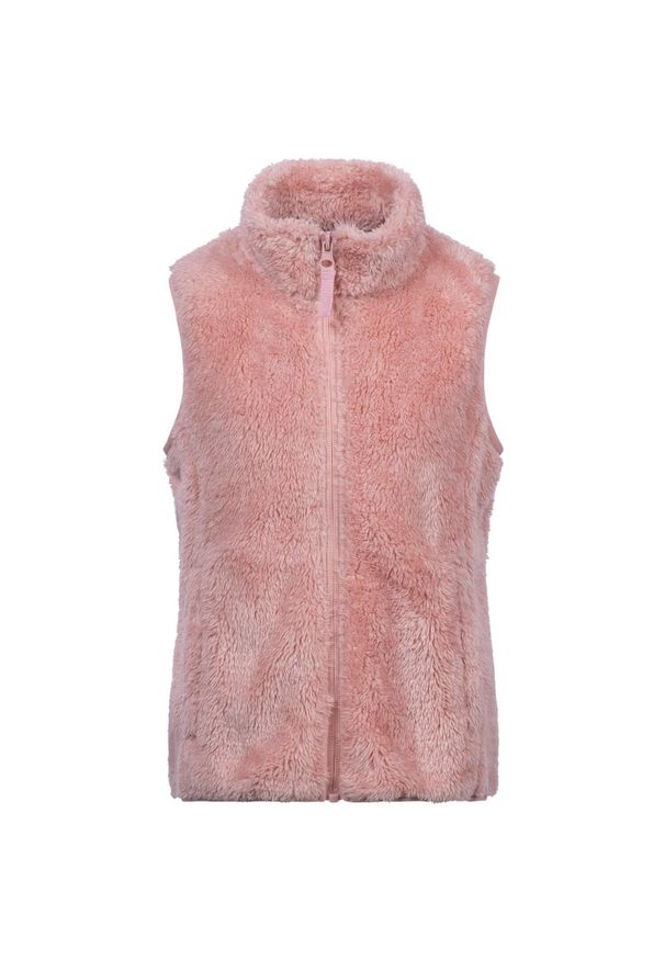 TRESPASS - Bezrękawnik Dziecięcy Polar Porru. Kolor: różowy. Materiał: polar. Długość rękawa: bez rękawów. Sport: turystyka piesza