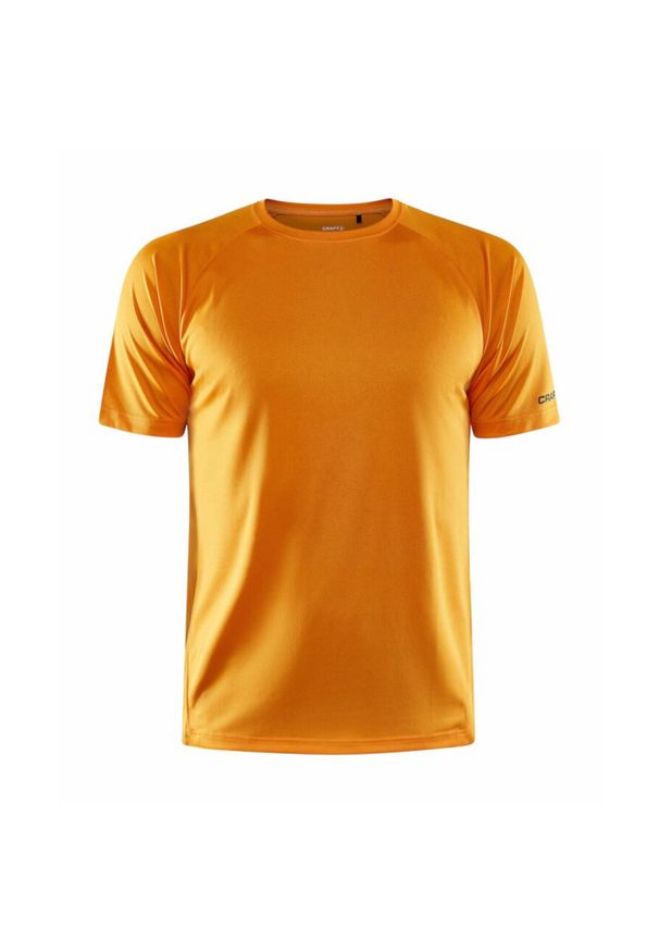 Koszulka treningowa męska Craft Core Unify. Kolor: żółty, wielokolorowy, pomarańczowy. Długość rękawa: krótki rękaw. Długość: krótkie