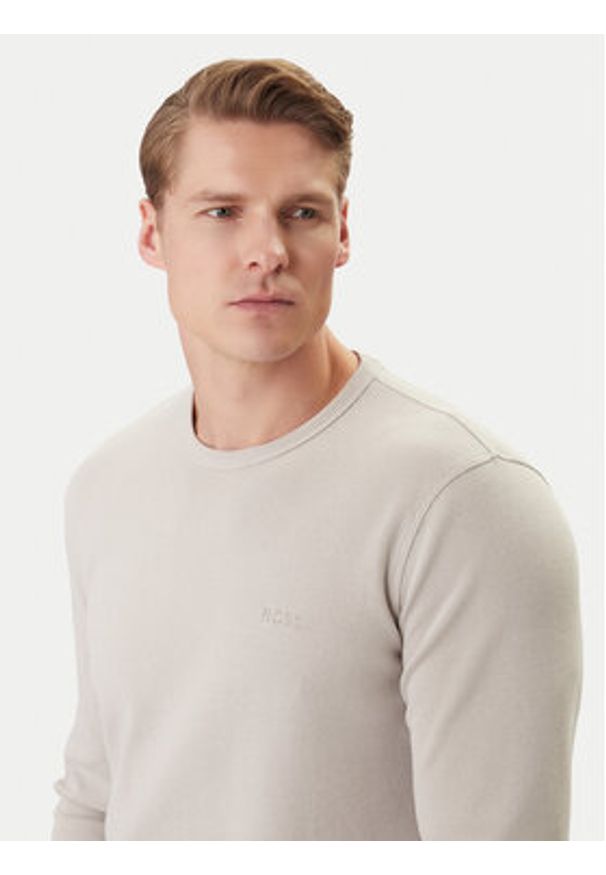 BOSS Longsleeve Tempesto 50520725 Beżowy Regular Fit. Kolor: beżowy. Materiał: bawełna. Długość rękawa: długi rękaw