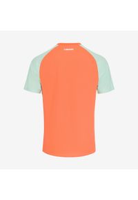 Head - T-shirt męski TOPSPIN. Kolor: pomarańczowy, wielokolorowy, zielony. Materiał: materiał