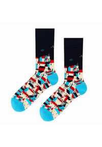 His Story - Tematyczne Skarpetki Bawełniane - Widok na Miasto. Kolor: wielokolorowy. Materiał: elastan, bawełna, poliamid #2