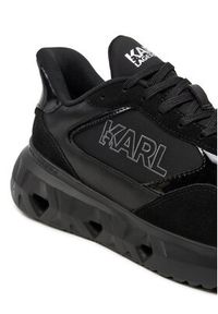 Karl Lagerfeld - KARL LAGERFELD Sneakersy KL64624 Czarny. Kolor: czarny. Materiał: zamsz, skóra #4