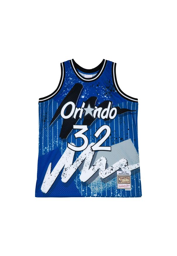Mitchell & Ness - Swingman jersey Orlando Magic Shaquille O'Neal. Kolor: niebieski. Materiał: jersey. Sport: koszykówka
