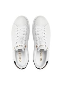 Guess Sneakersy Denesa4 FLPDS4 FAL12 Biały. Kolor: biały. Materiał: skóra