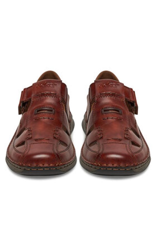 Rieker Sandały 05284-24 Brązowy. Kolor: brązowy. Materiał: skóra