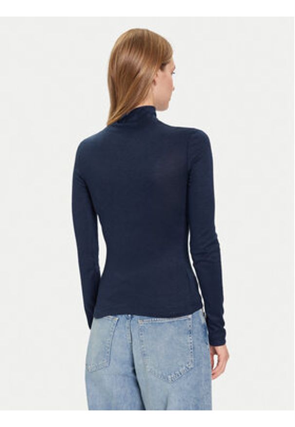 Guess Golf W4BP14 KCGM2 Niebieski Slim Fit. Typ kołnierza: golf. Kolor: niebieski. Materiał: syntetyk