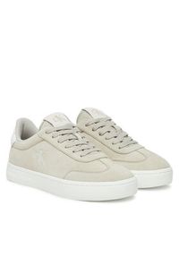 Calvin Klein Jeans Sneakersy Classic Cupsole Mix In YW0YW01767 Szary. Kolor: szary. Materiał: skóra