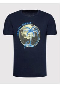 Tom Tailor T-Shirt 1031618 Granatowy Regular Fit. Kolor: niebieski. Materiał: bawełna #6