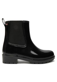 TOMMY HILFIGER - Tommy Hilfiger Kalosze Flag Rainboot FW0FW08213 Czarny. Kolor: czarny. Materiał: guma #1