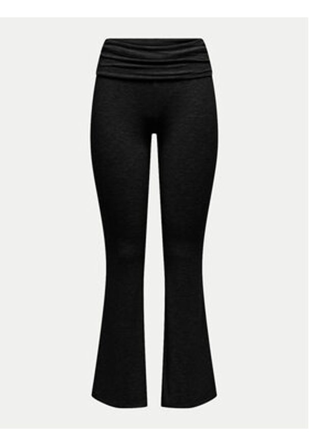 only - ONLY Legginsy Glamour 15339771 Czarny Slim Fit. Kolor: czarny. Materiał: wiskoza, syntetyk. Styl: glamour
