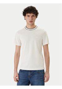 Lacoste T-Shirt TH8174 Biały Regular Fit. Kolor: biały. Materiał: bawełna #1
