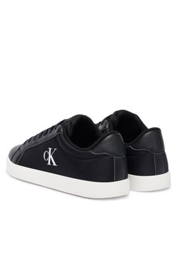 Calvin Klein Sneakersy 3 Cupsole Laceup Pu Mg YW0YW01781 Czarny. Kolor: czarny. Materiał: materiał