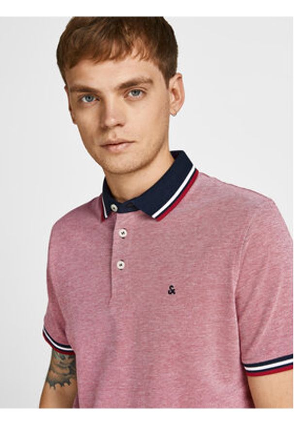 Jack & Jones Komplet koszulek polo Paulos 12191216 Kolorowy Slim Fit. Typ kołnierza: polo. Materiał: bawełna. Wzór: kolorowy