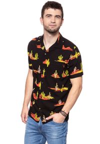 Wrangler - KOSZULA WRANGLER SS RESORT SHIRT BLACK W5907TI01 112129666