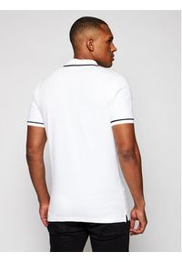 Calvin Klein Jeans Polo J30J315603 Biały Slim Fit. Typ kołnierza: polo. Kolor: biały. Materiał: bawełna