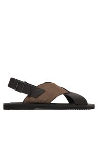 Emporio Armani Sandały EM004323 AF25617 M6354 Brązowy. Kolor: brązowy. Materiał: skóra #1